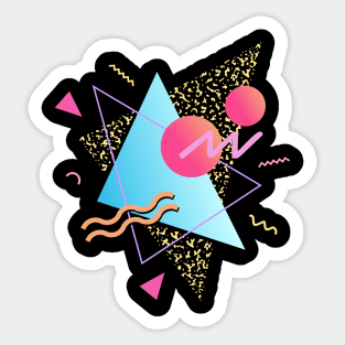 Memphis Pattern 1 / 80s Retro Sticker